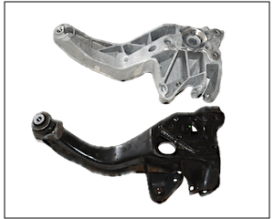 Vergleich Aluminium Längslenker HA zu Stahl - Konversion Kit für MINI Gen. 1 - Umbau Kit, für R50 R52 R53, MIN-TACK-R53, Hinterachse Konversion Kit für Motorsport Umbau für MINI - Tuning für Ihren MINI